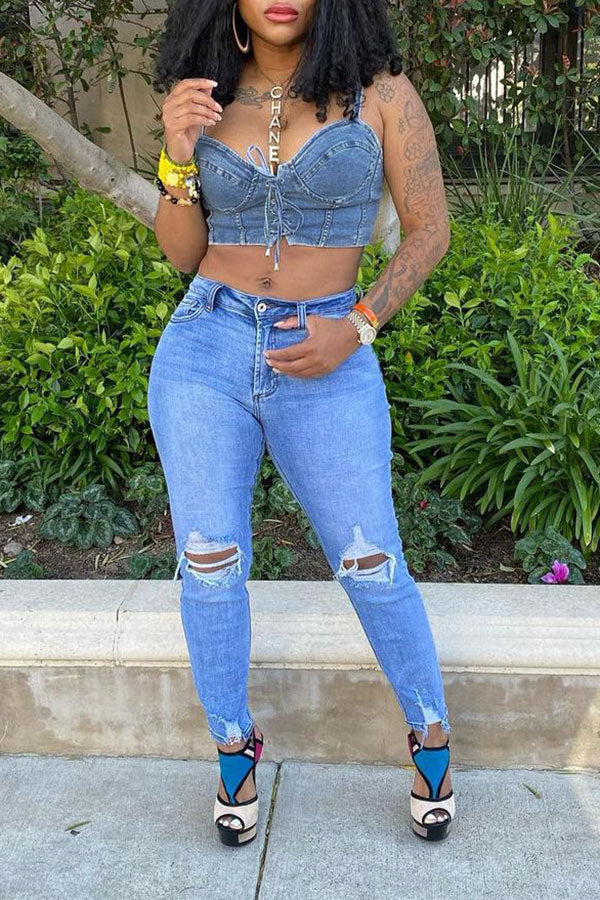 Solid Color Stylish Strappy Camisole