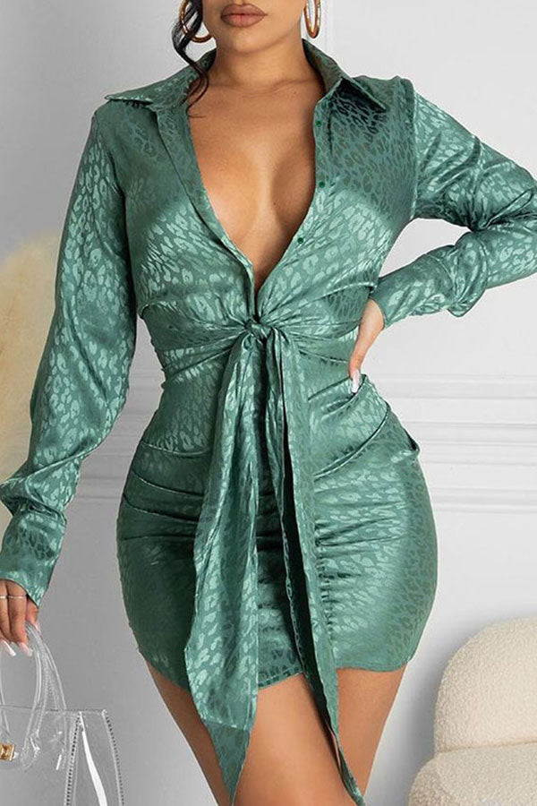 Leopard Print On-trend Strappy Mini Dress