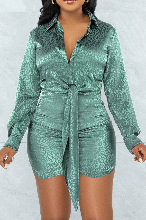 Leopard Print On-trend Strappy Mini Dress