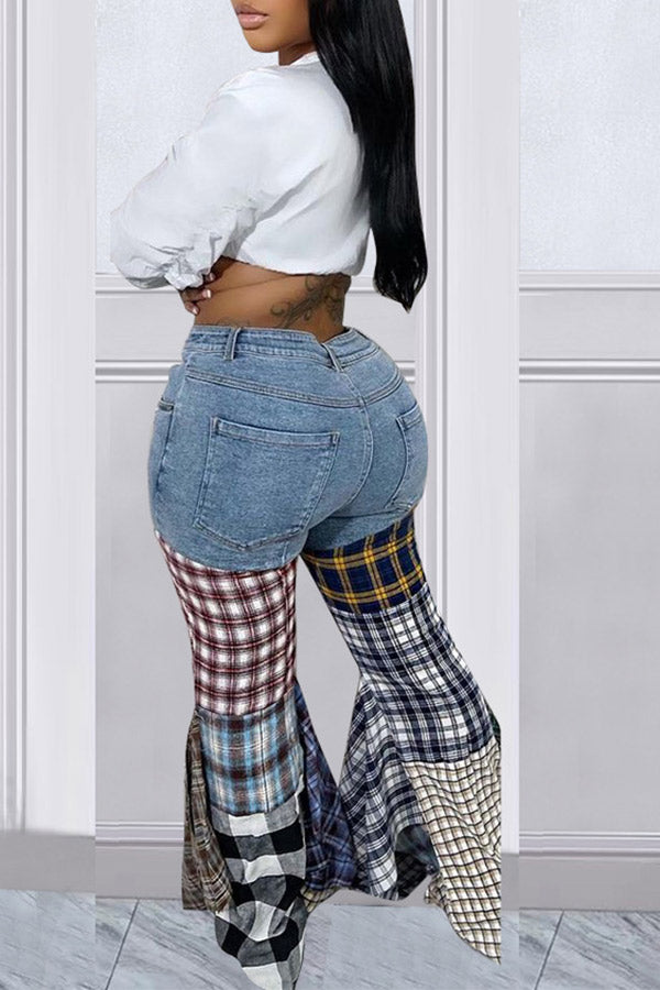 Houndstooth Cool Ruffle Pants