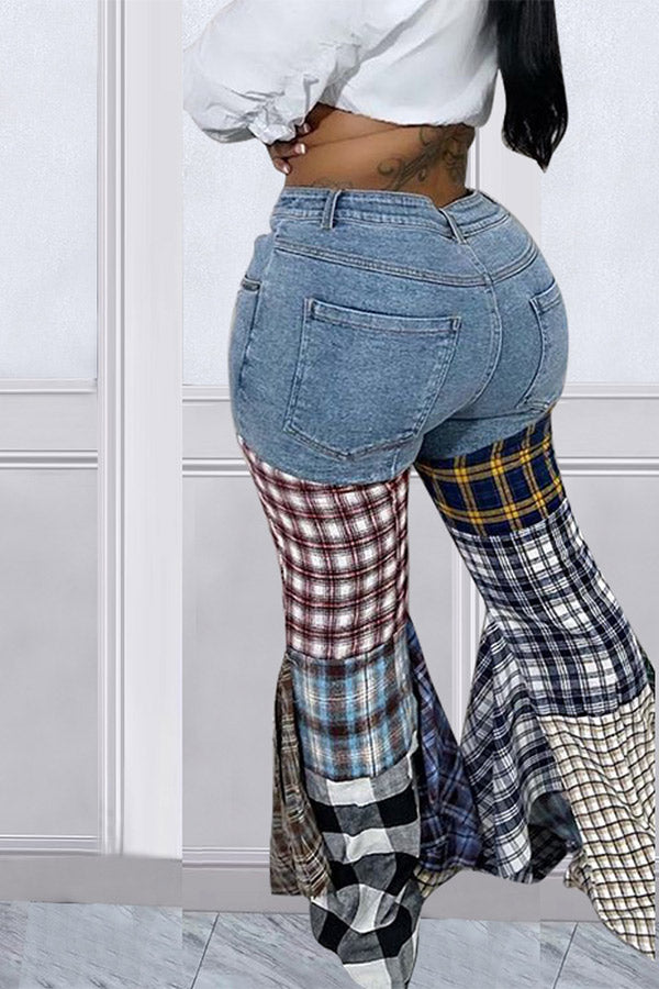 Houndstooth Cool Ruffle Pants