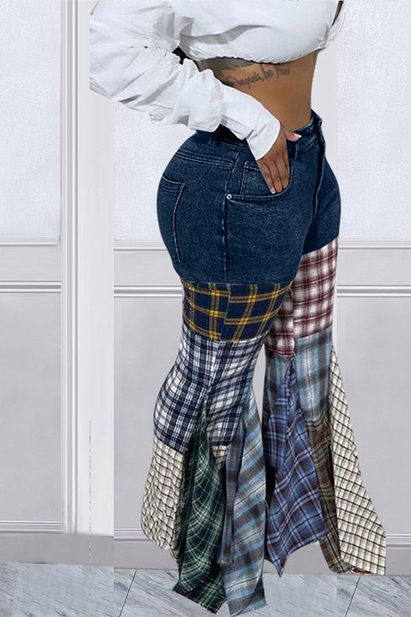 Houndstooth Cool Ruffle Pants