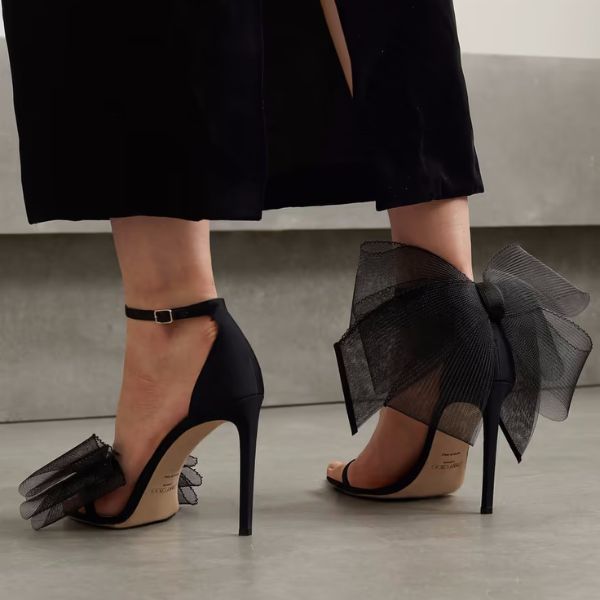 Big Bowknot Striking One Strap Sandals